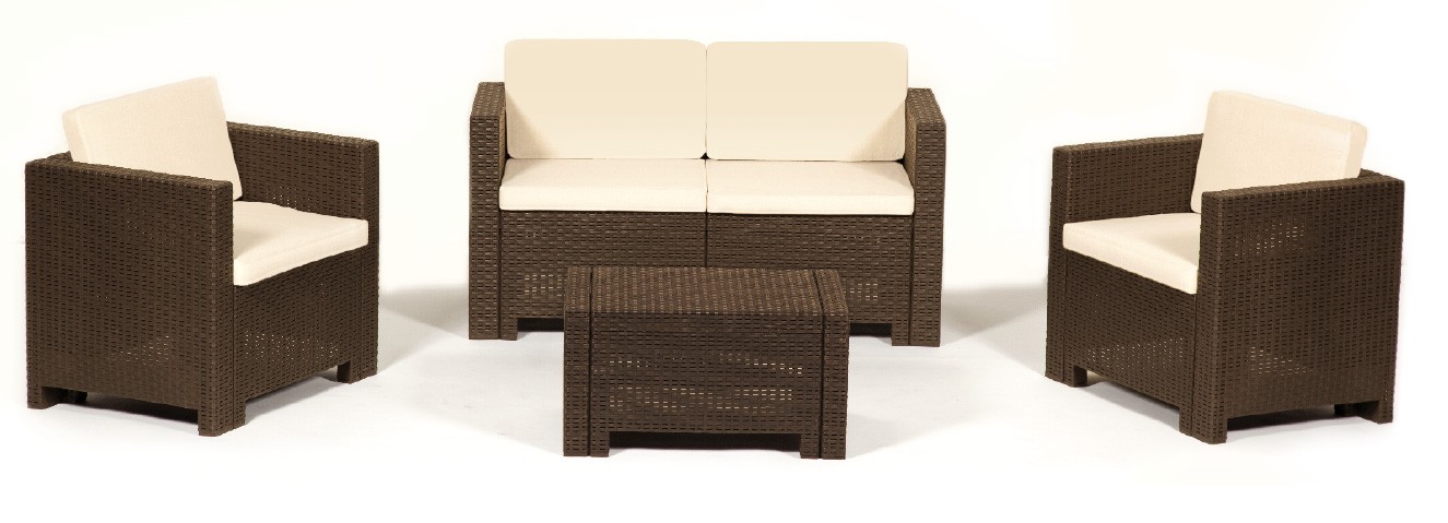 Set rattan sintetico colorado 2 lamacchia mobili da giardino, riccione Divani in rattan sintetico